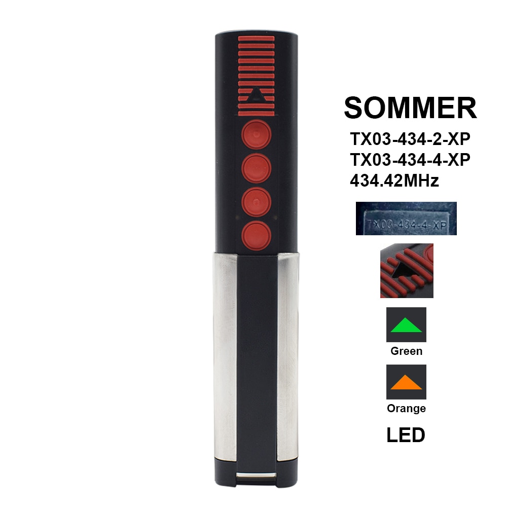 

Пульт дистанционного управления дверью SOMMER TX03 434 4 XP