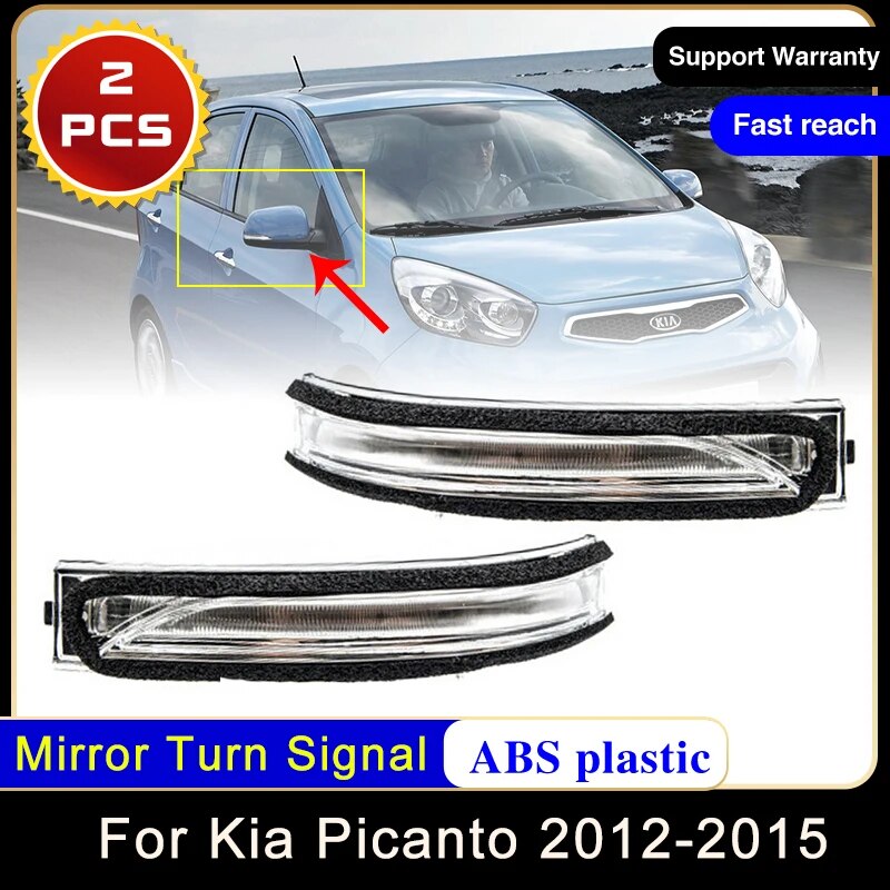 

Для Kia Picanto 2012 2013 2014 2015 Передняя боковая лампа для зеркала заднего вида указатели поворота мигающая лампа автомобильный индикатор аксессуары
