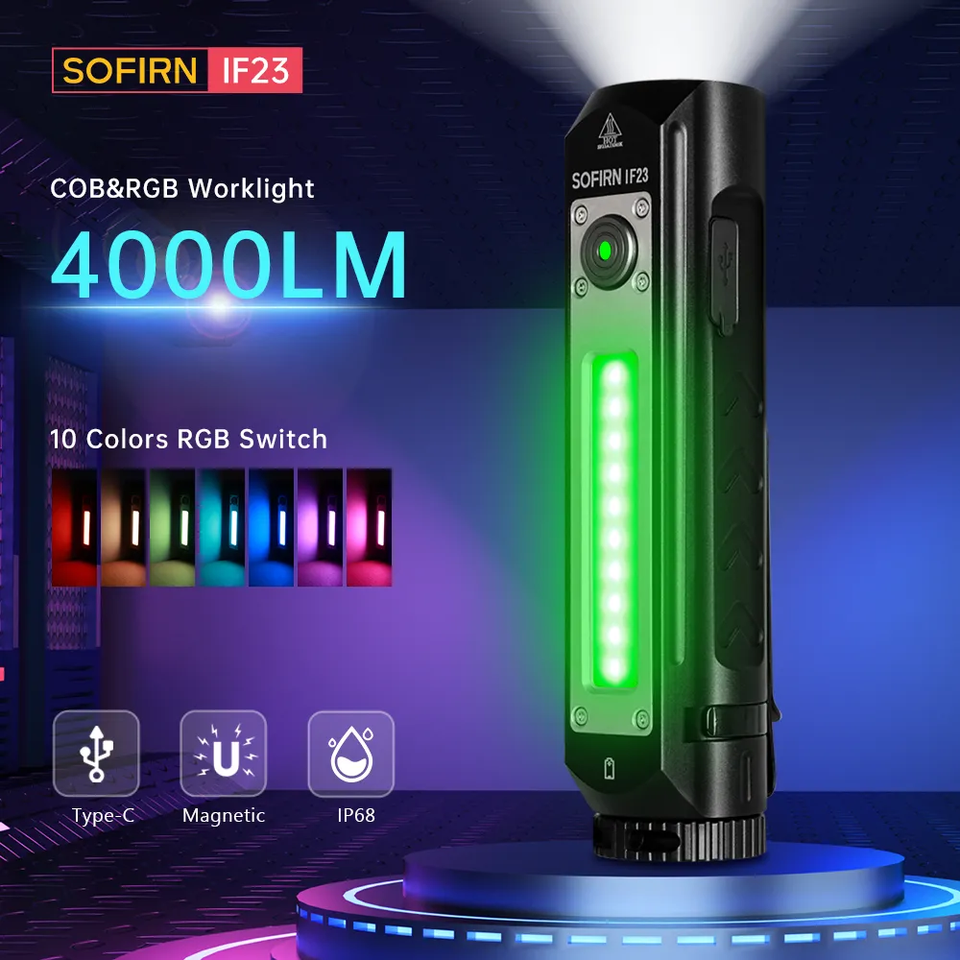 

Sofirn IF23 Многоцветный фонарик 4000лм