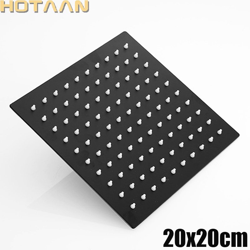 

Черная душевая лейка HOTAAN 8 дюймов из нержавеющей стали