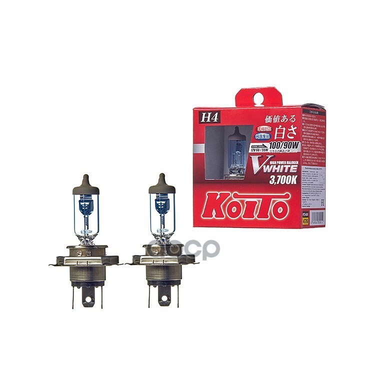 

Лампы Головного Света H4 12V 60/55W =100/90W (2 Шт.) KOITO арт. P0746W
