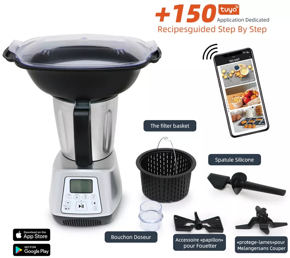 

Кухонный робот SUPRASCO SKR-993 5 л 550W с Wi-Fi