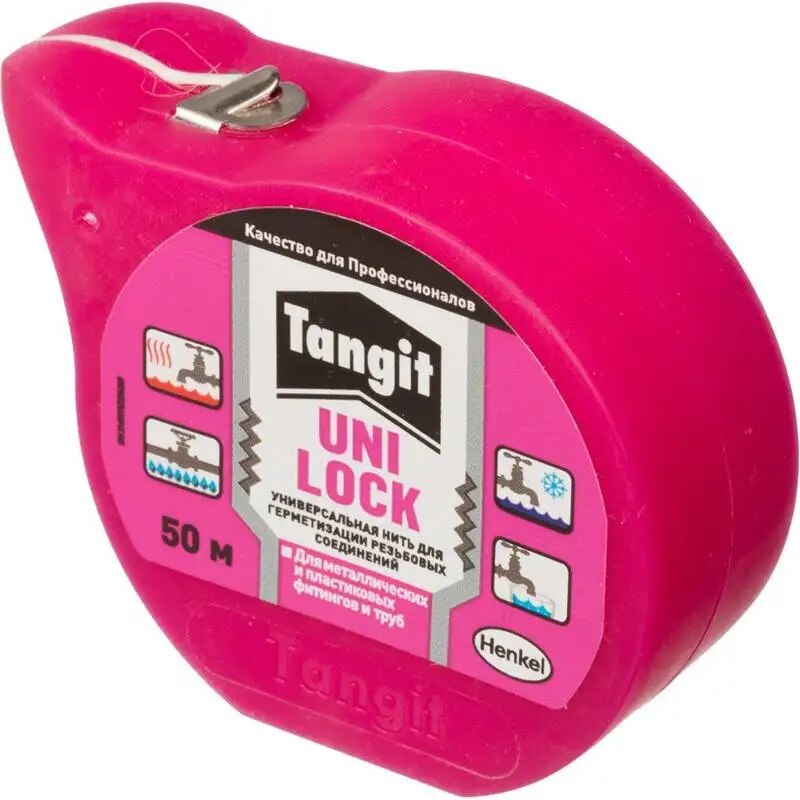 

Нить монтажная Tangit Uni-Lock для герметизации резьбовых соединений 50 м Henkel 891118 2169519
