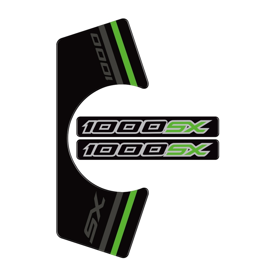 

Для KAWASAKI NINJA 1000SX 2020 2021 2022 2023 2024 2025 мотоциклетные 3D гелевые защитные наклейки для верхней части ямы 3D гелевые защитные наклейки