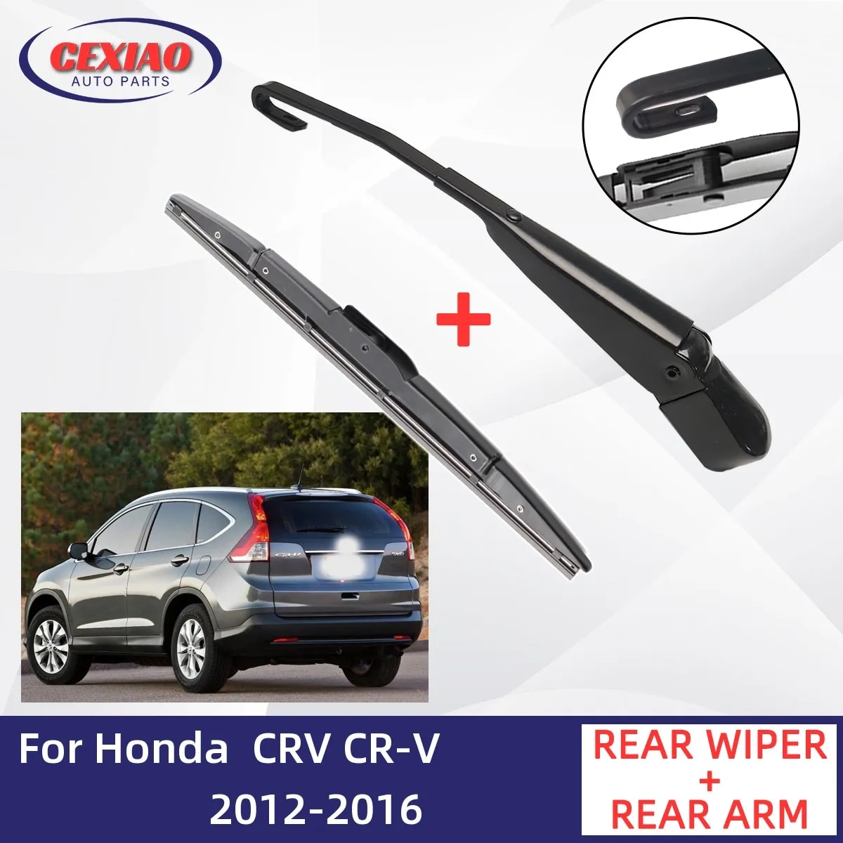 

Для Honda CRV CR-V 2012-2016 Φ и Arm Fit Tailgate Window Rain Brush Windscreen