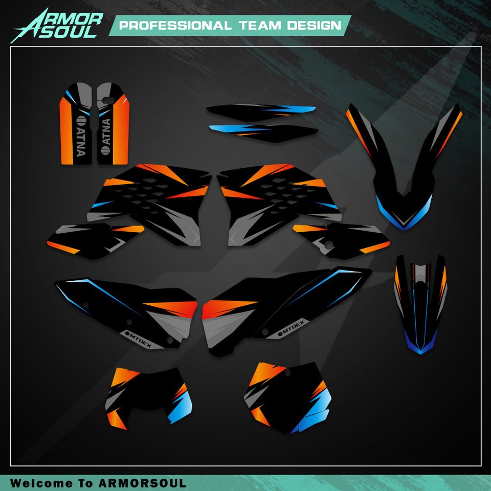 

Armorsoul для KTM EXC300 EXC 300 125 250 300 350 400 450 500 530 2008-2011 2010 2009 мотоциклетные графические фоновые наклейки-наклейки
