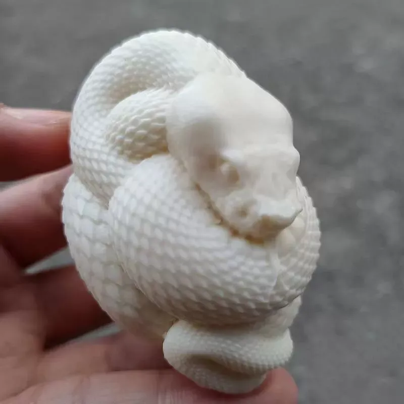 

2,5 ''+ натуральная настоящая Tagua Nut ручная резьба змея рейки декоративный подарок