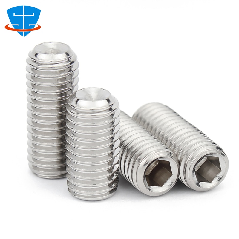 

GB80 ISO4029 M1.6 M2 M2.5 M3 M4 M5 M6 M8 M10 M12 M14 M16 DIN916 304 Нержавеющая сталь с шестигранной головкой с шестигранной головкой Винт с шестигранной головкой без головки Винт с резьбой дверные ручки Болт