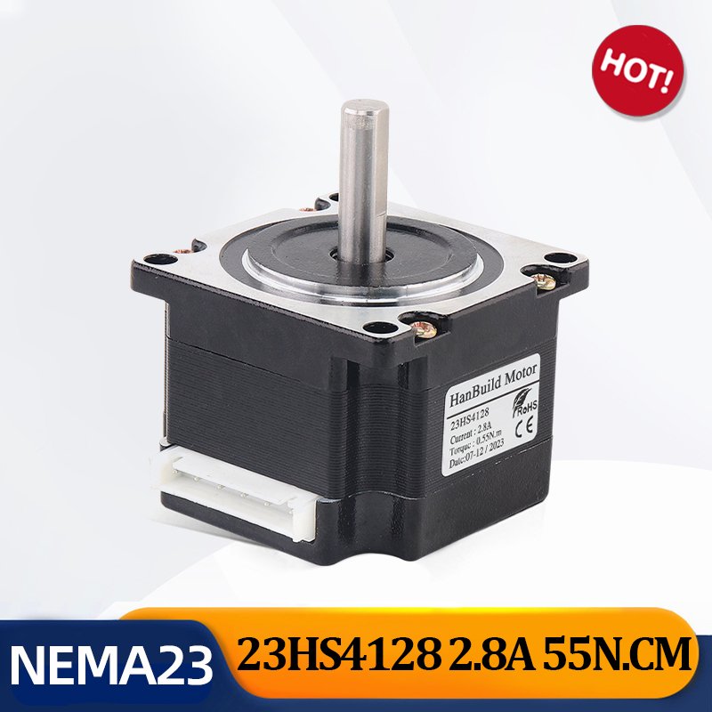 

Гибридный шаговый электродвигатель hanbuild NEMA23, 12 В, 55 Н, см, а, H41 мм, Фотогалерея/8 мм, 23HS4128, для 3D-принтера, шаговый Электродвигатель с ЧПУ, Nema23