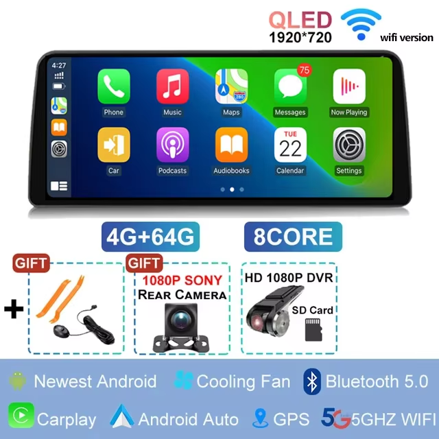 

Для Mazda CX5 CX-5 CX 5 2012-2015 1920*720 QLED Android 12 экран мультимедийный видеоплеер CarPlay Автомагнитола 8G + 128 ГБ