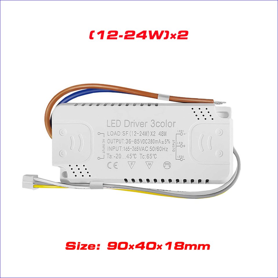

Трансформатор освещения Compson 12-80W 3 цвета AC220V