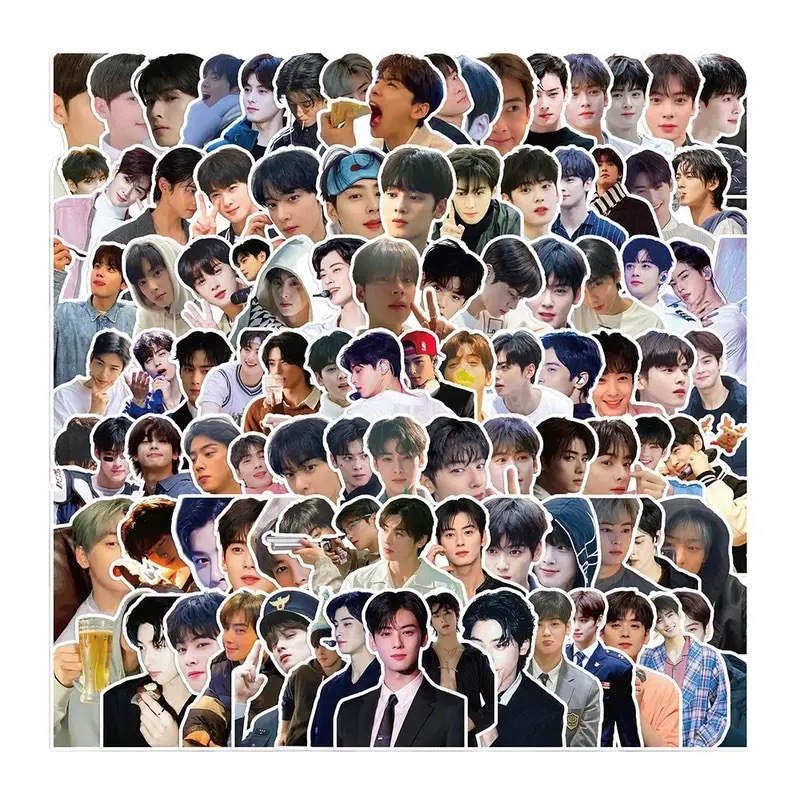 

100 декоративных наклеек Cha EunWoo
