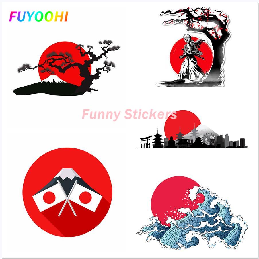 

Наклейка FUYOOHI Play s с японским ландшафтом, наклейка s Campervan, мотоциклетная виниловая пленка для автомобиля, водонепроницаемая Солнцезащитная наклейка