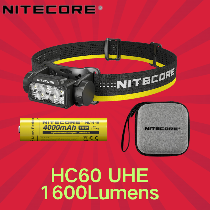 

NITECORE HC60 UHE налобный фонарь 1600 люмен