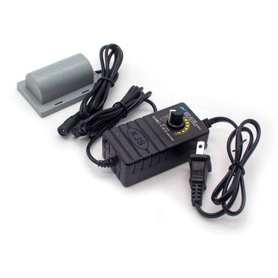 

2430 DC 12V Вибрационный двигатель массажная подушка с ремнем IPX5 Водонепроницаемый Вибрационный двигатель с регулируемым адаптером питания 4500 об/мин 1,5 Вт