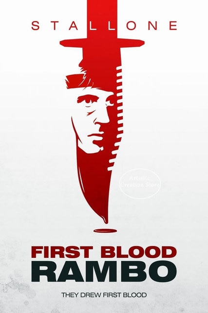 

Rambo First кровяной плакат, классические фотообои и принты, изображения для современной гостиной, настенное искусство, домашний декор