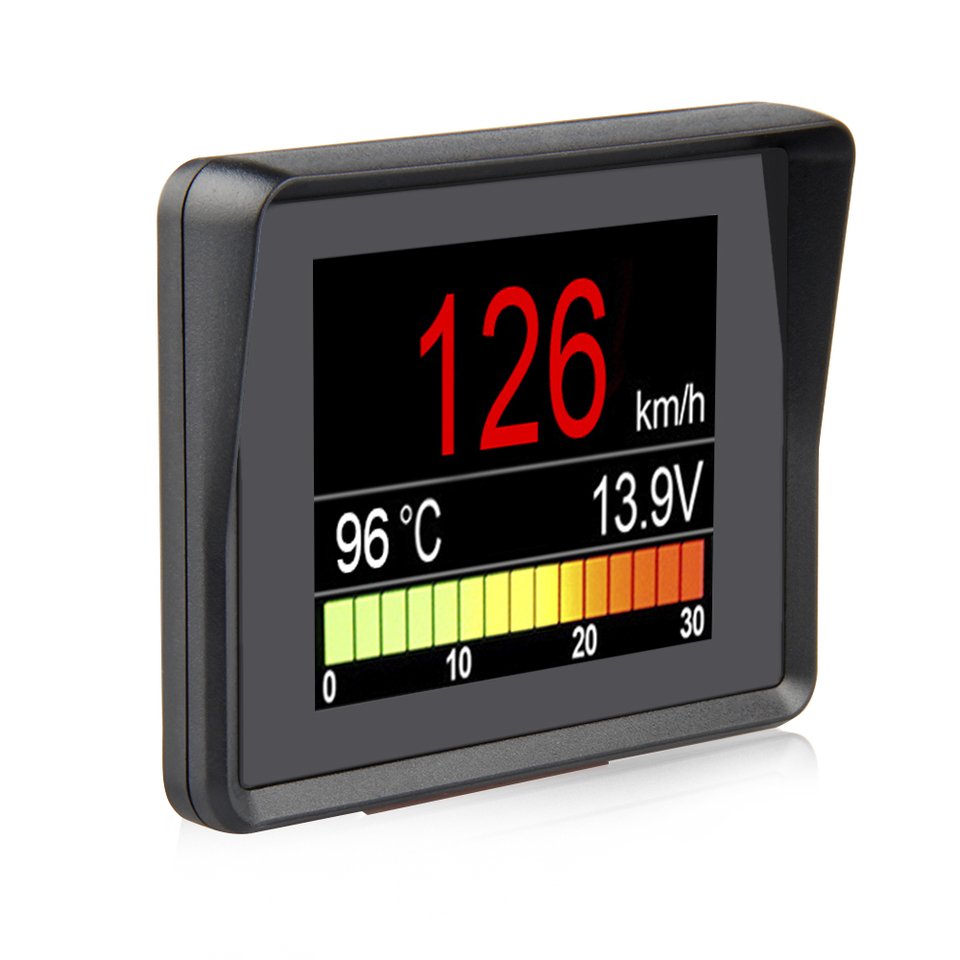 

Автомобильный бортовой компьютер A203, автомобильный цифровой OBD 2, компьютерный дисплей, спидометр, измеритель потребления топлива, датчик температуры OBD2