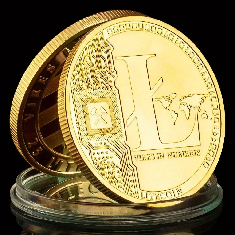 

Litecoin сувенирная монета золотое покрытие
