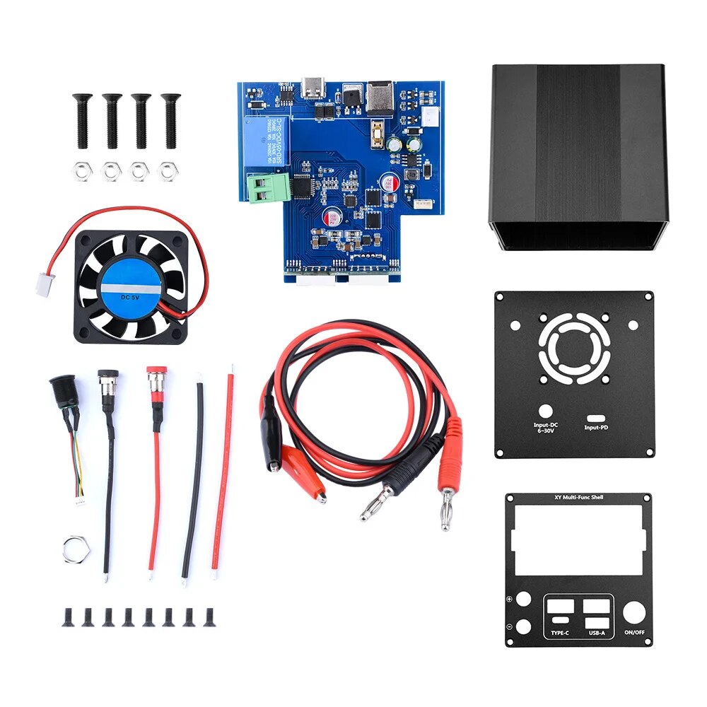

XY-3606 Корпус из алюминиевого сплава DIY Kit DC CNC Стабилизатор Модуль питания с полным протоколом PD Быстрая зарядка Type-C