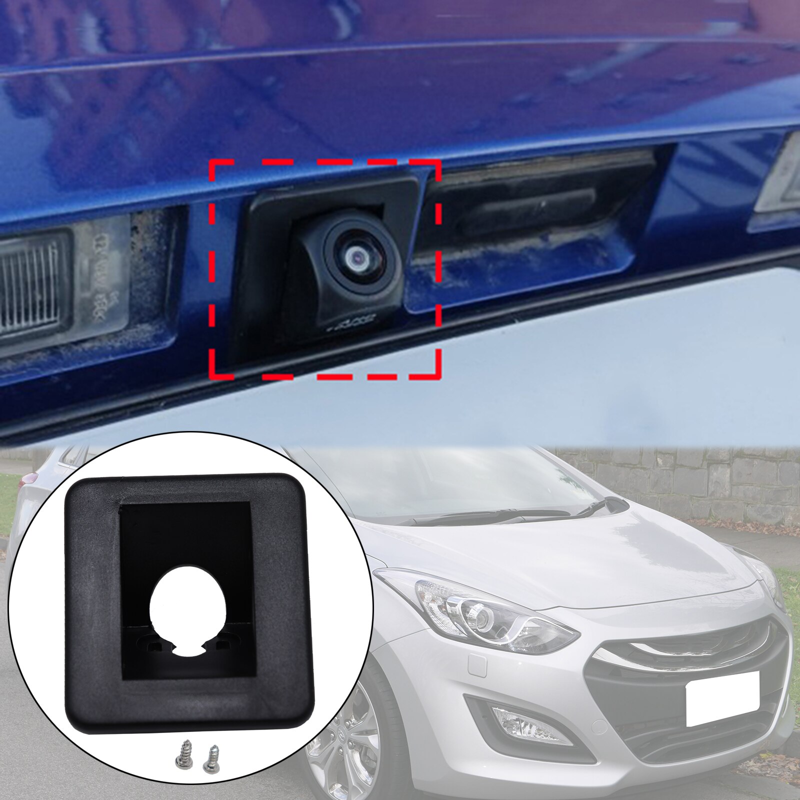 

Для Hyundai Elantra GT i30 Wagon 2017 2016 2015 2014 2013 Автомобильная задняя камера кронштейн крепление номерной знак свет корпус аксессуары
