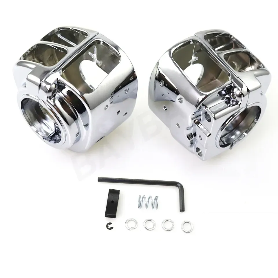

Для 96-06 Harley Dyna Sportsters XL883 XL1200 Softail V-Rod Touring Electra Road Glide хромированный корпус переключателя на руле, крышка