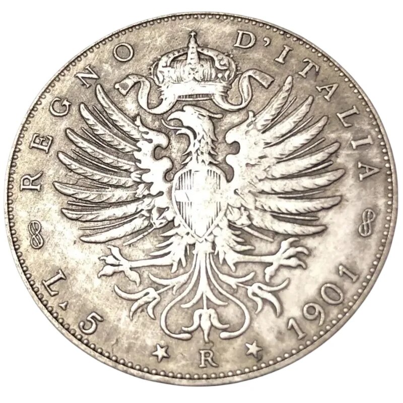 

Копия монеты Ирри-Витторио эмануеле III, серебро, 1901 год
