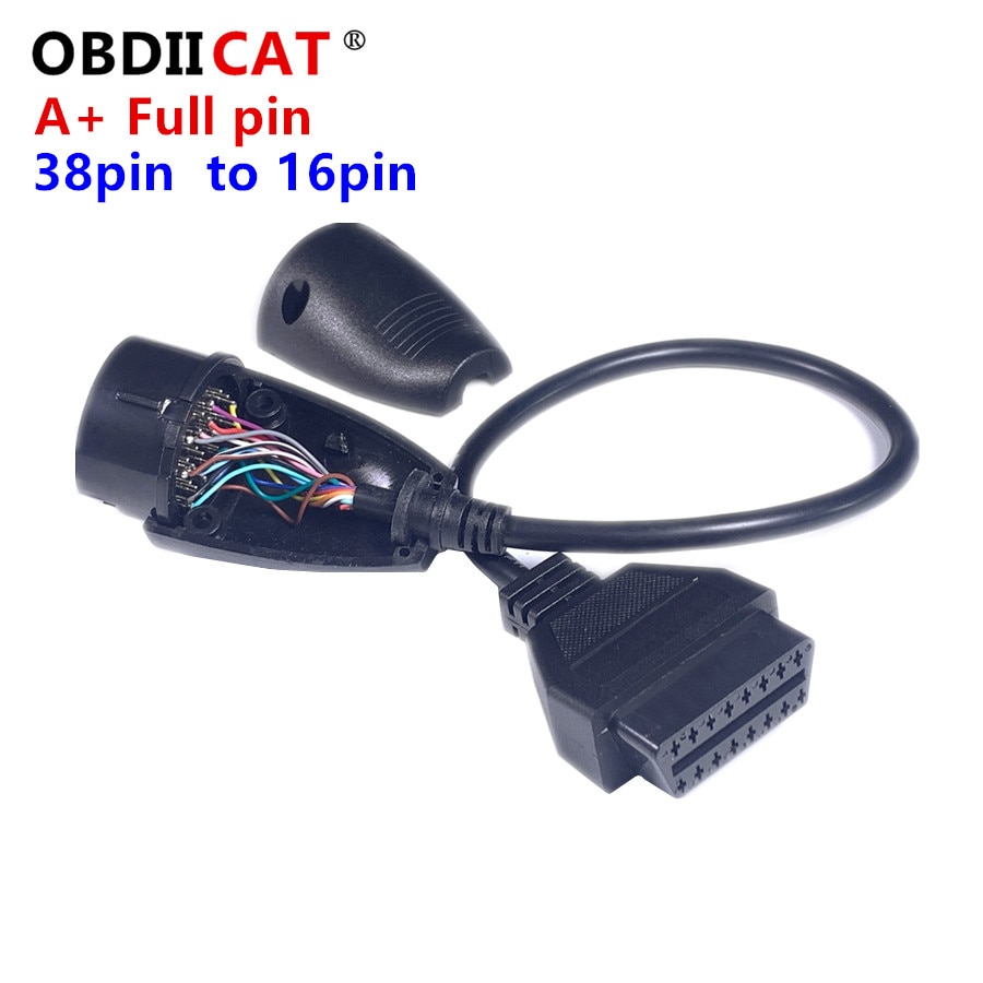 

5 шт./лот Полный 38Pin до 16Pin для бренда Be-nz OBD2 разъем адаптера кабеля 38 pin