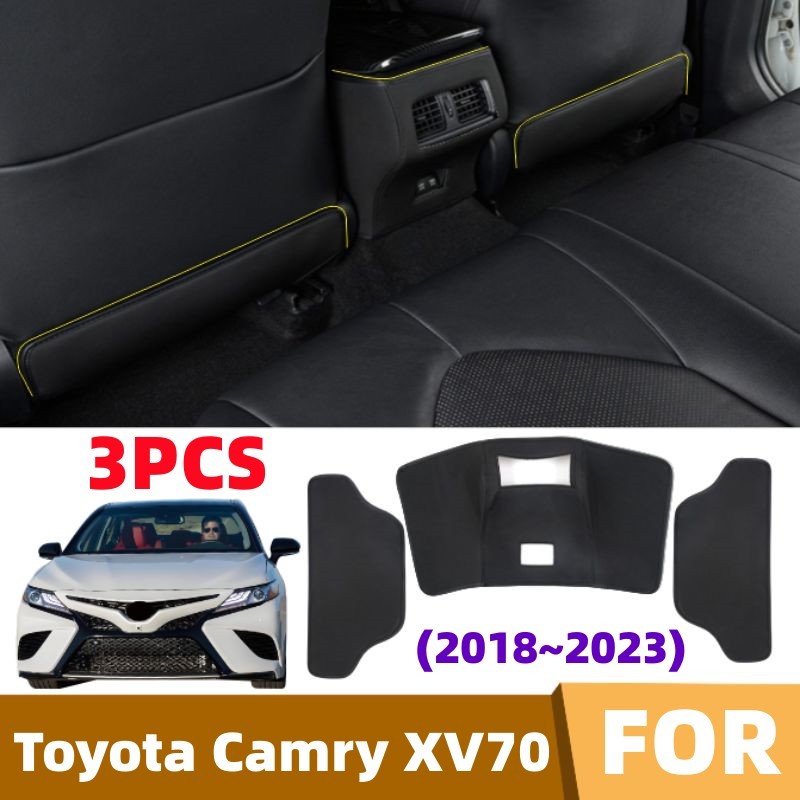 

Для Toyota Camry XV70 2018 ~ 2023 3 шт. коврик на спинку автомобильного сиденья детские противоударные коврики от грязи и грязи, легко устанавливаемые аксессуары