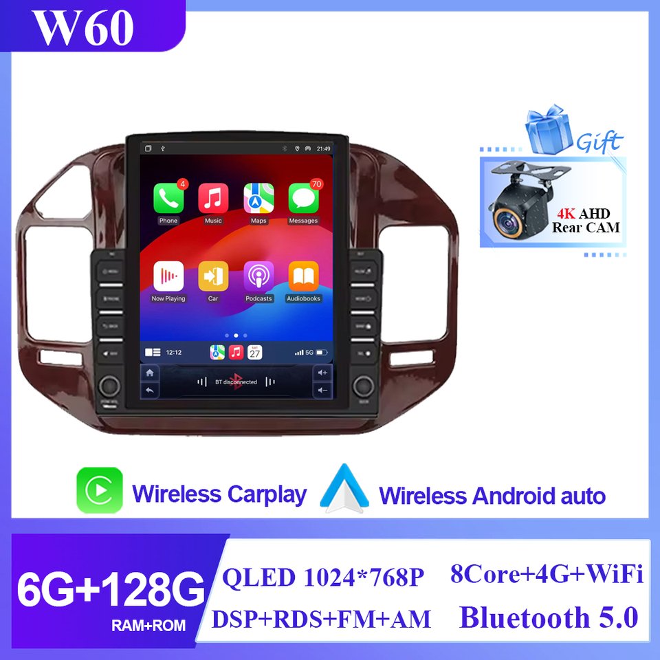 

9,7 "Android 14 для Mitsubishi Pajero V73 V77 V68 V75 1997-2011 Тип автомобильного радио Мультимедийный видеоплеер Навигация GPS