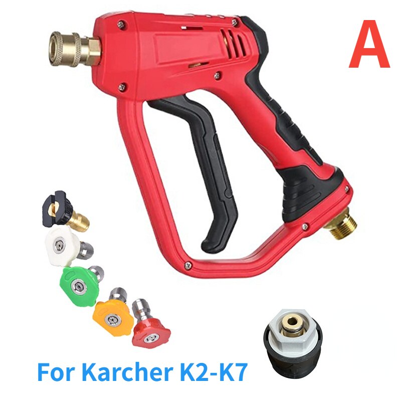 

Водяной пистолет высокого давления для автомойки Karcher серии K с быстроразъемными насадками и удлинителем