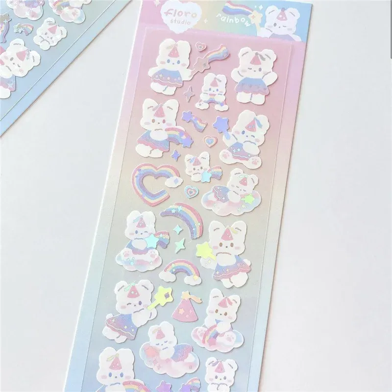 

Водостойкая наклейка Kawaii Bling Bunny