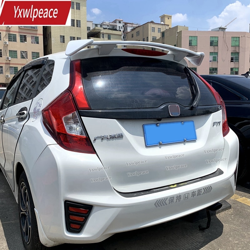 

Спойлер на крышу для Honda Fit / Jazz 2014, 2015, 2016, 2017, Неокрашенный спойлер из АБС-пластика для заднего багажника