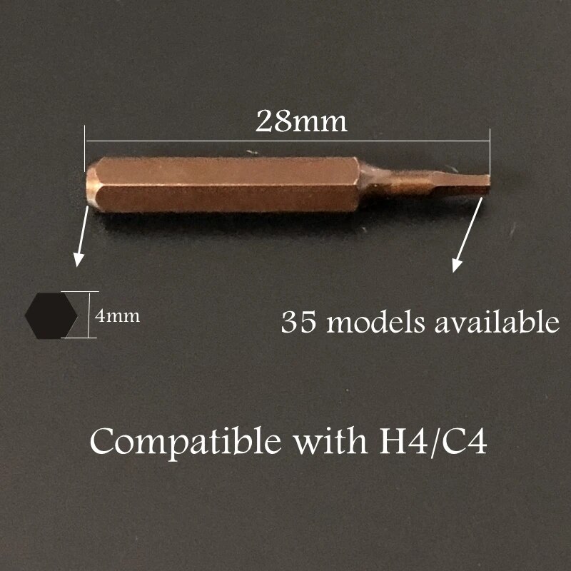 

10 шт. прецизионные биты H4 C4 для электрической отвертки Xiaomi Mijia Torx Phillips Hex высокого качества S2