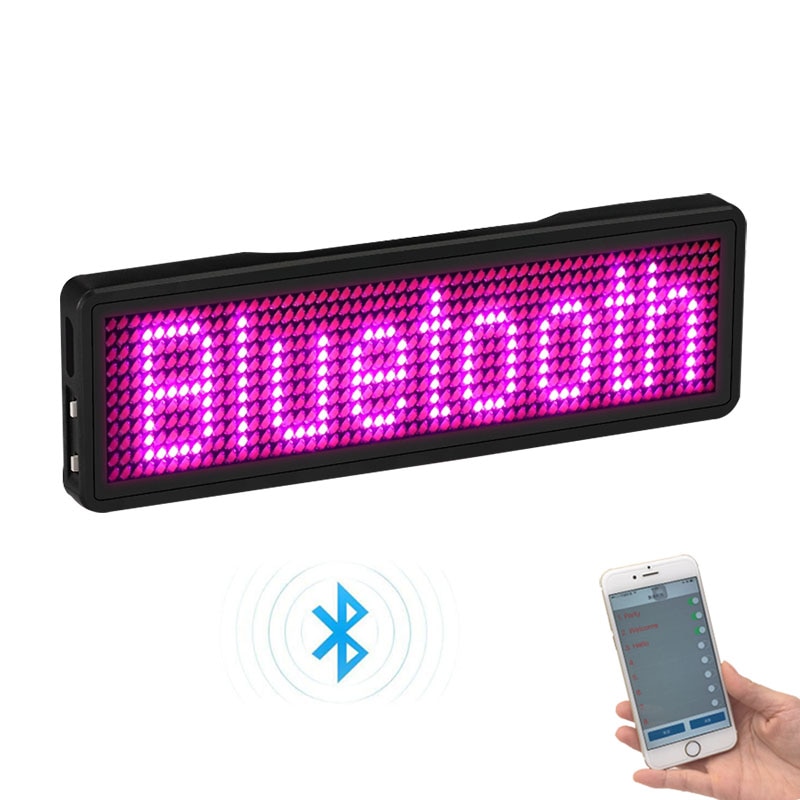 

Программируемый светодиодный бейдж Bluetooth