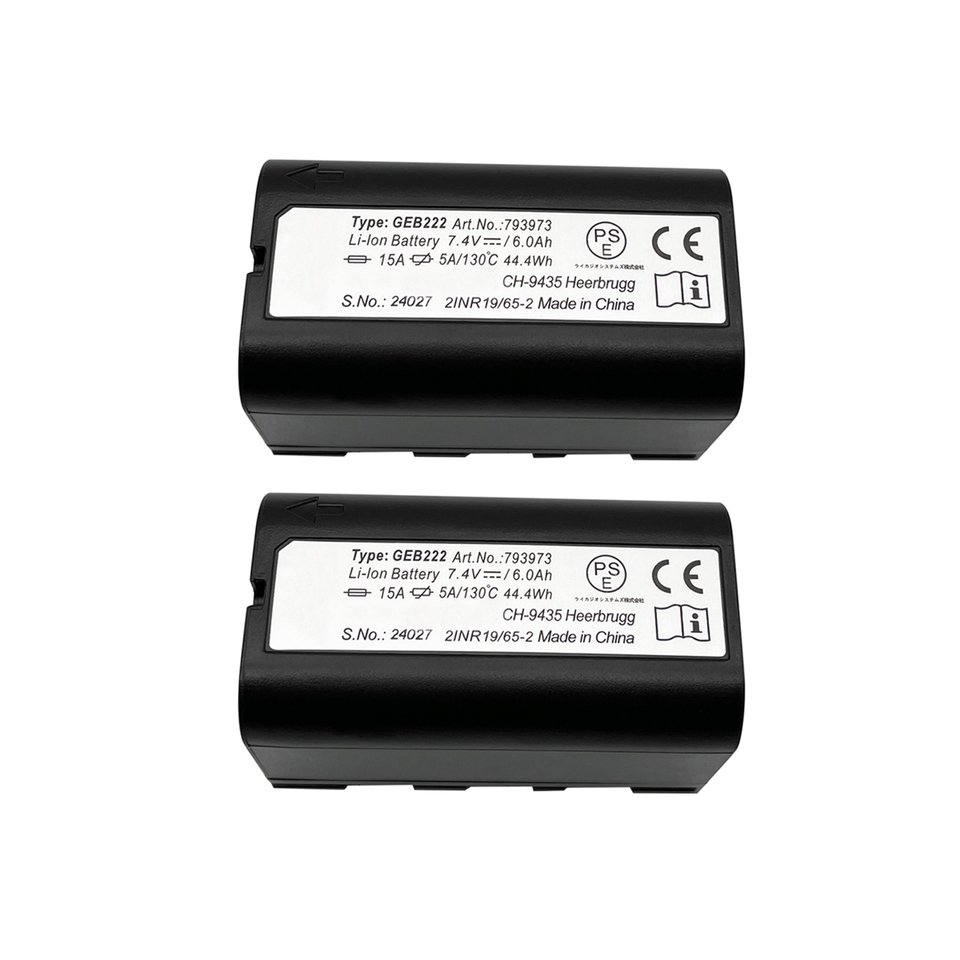 

2 шт. GEB222 аккумулятор для Leica ATX1200 GPS1200 GRX1200 тахеометра 7,4 В 6000 мАч литиевый геодезический инструмент