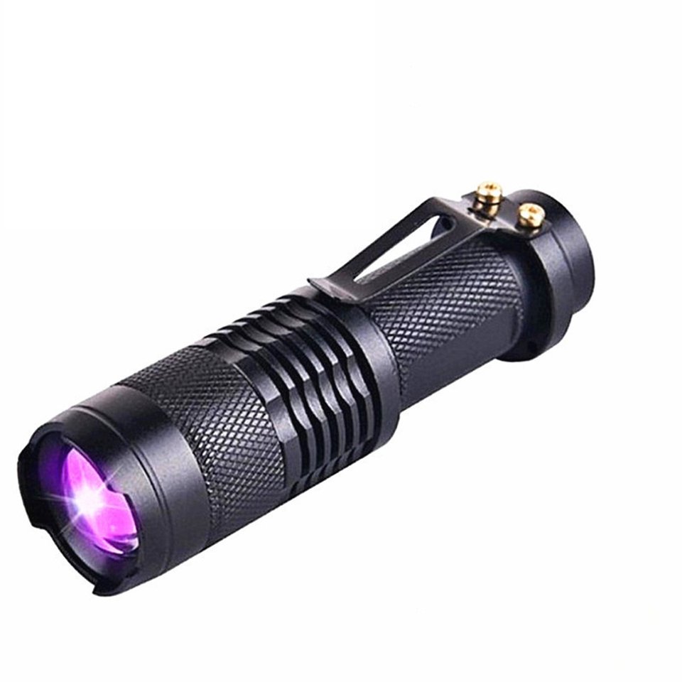 

ALLOET Мини ультрафиолетовый фонарик 9 LED черный