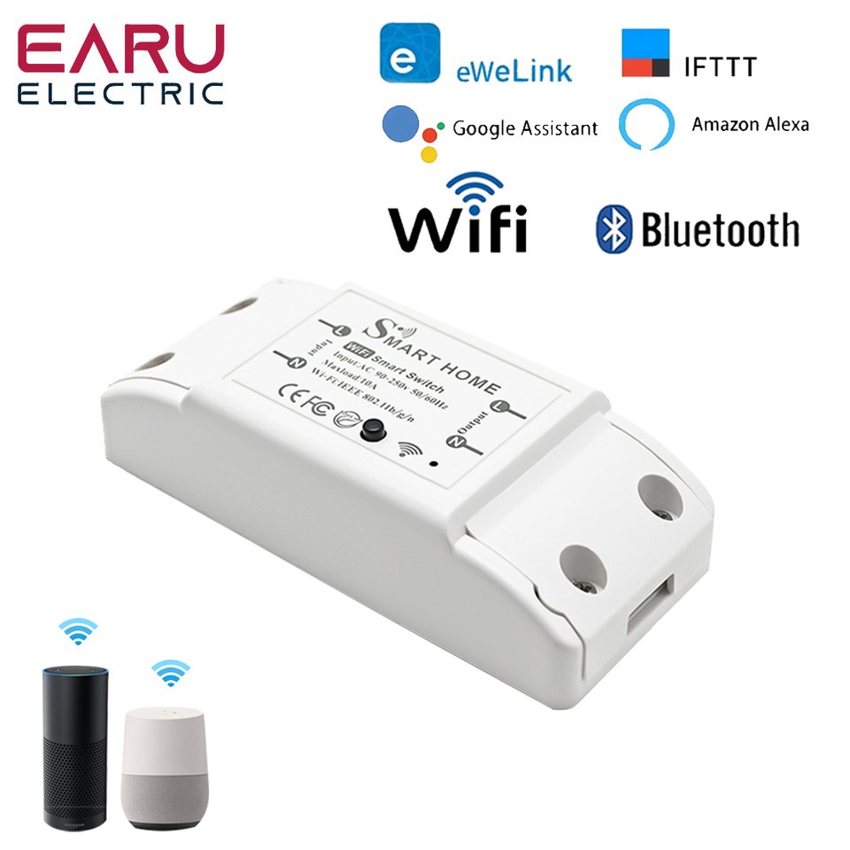 

EARUELECTRIC eWeLink Мини WiFi 10A умный выключатель