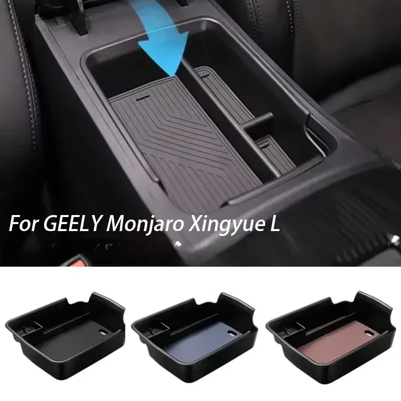 

Для GEELY Monjaro 2024, автомобильный подлокотник, ящик для хранения, центральное управление, защита от царапин, аксессуары для модификации салона автомобиля