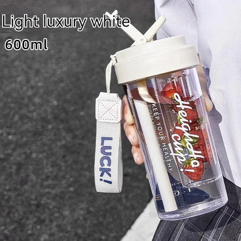 

Пластиковая спортивная бутылка для воды 600 мл