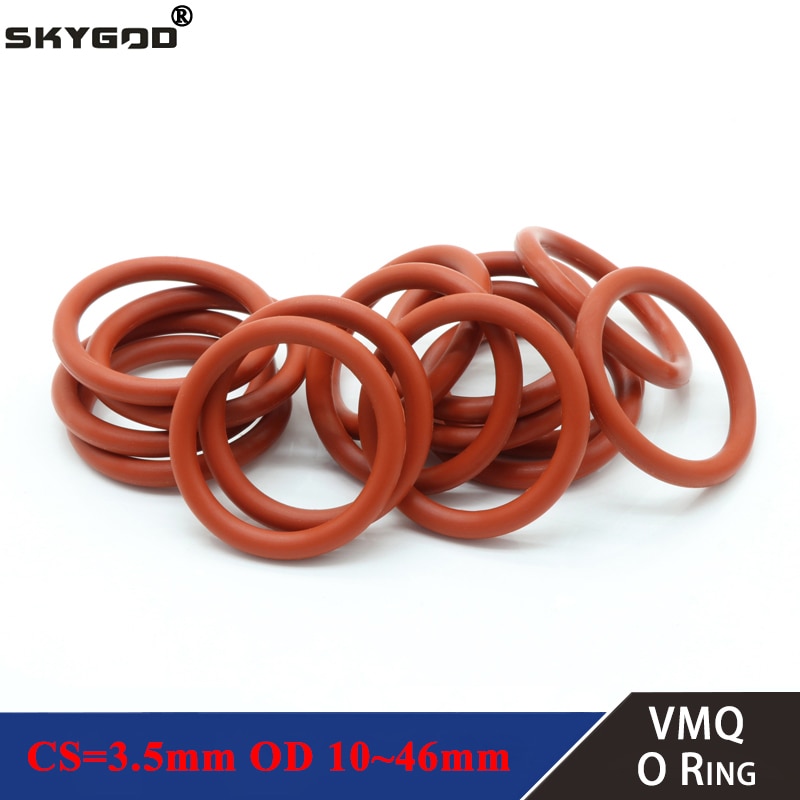 

Силиконовые уплотнительные кольца 10 шт. Red 3.5mm