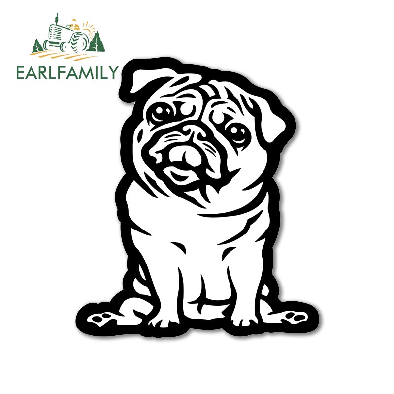 

EARLFAMILY 13 см для французского бульдога, автомобильные наклейки, водонепроницаемая изящная наклейка, персональная аниме графика, доска для серфинга, устойчивая к царапинам
