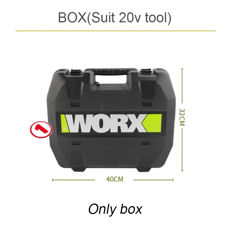 

Ящик для инструментов Worx для WU193, оригинальный высокопрочный ПЭНД, технология выдувного формования, водонепроницаемый, также подходит для WU279 WU290D WU291 WU186 WU173