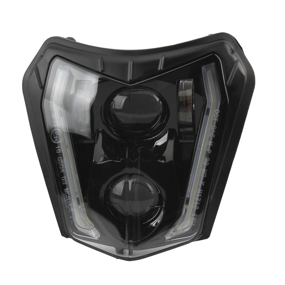 

Светодиодные Фары Для Мотоциклов Supermoto Для KTM EXC XCW XCF 125 250 300 350 450 530 - Двойной Луч Противотуманных Фар И Де...