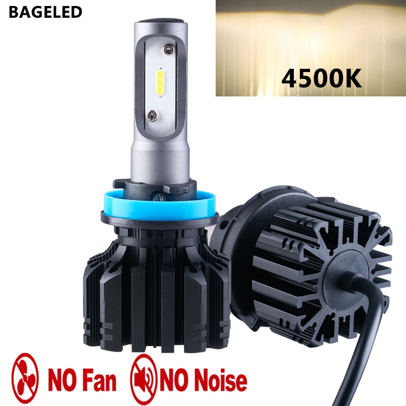 

H4 LED H7 H11 H8 HB4 H1 H3 9005 HB3 Auto S5 S3 Безвентиляторные лампы для автомобильных фар 60W 8000LM Автомобильные аксессуары 4500K светодиодные противотуманные фары