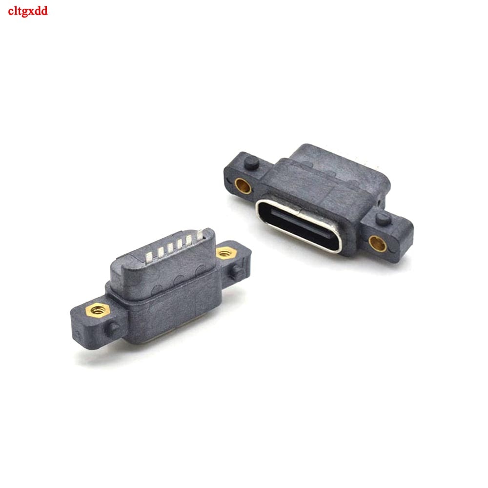 

1 шт. USB 3,1 Type-C 6-контактный разъем SMD DIP с отверстием для винта для DIY PCB дизайн сильноточная Быстрая зарядка