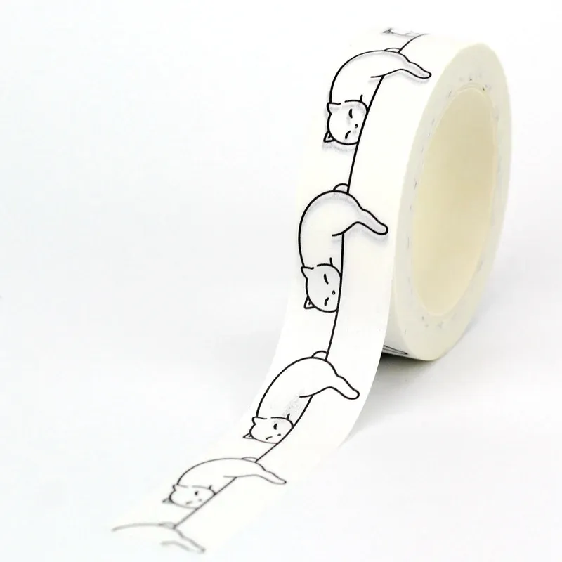 

GREATHOPE WASHI TAPE декоративная лента черная 10 м