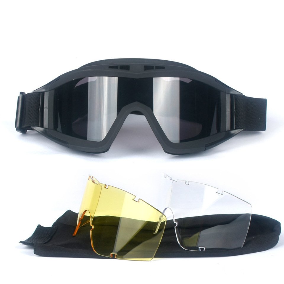 

Тактические очки Airsoft Tactical Goggles 3 линзы