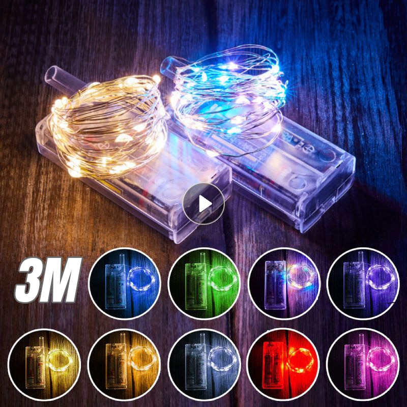 

Светодиодные гирлянды медная проволока 3 метра 30 LED
