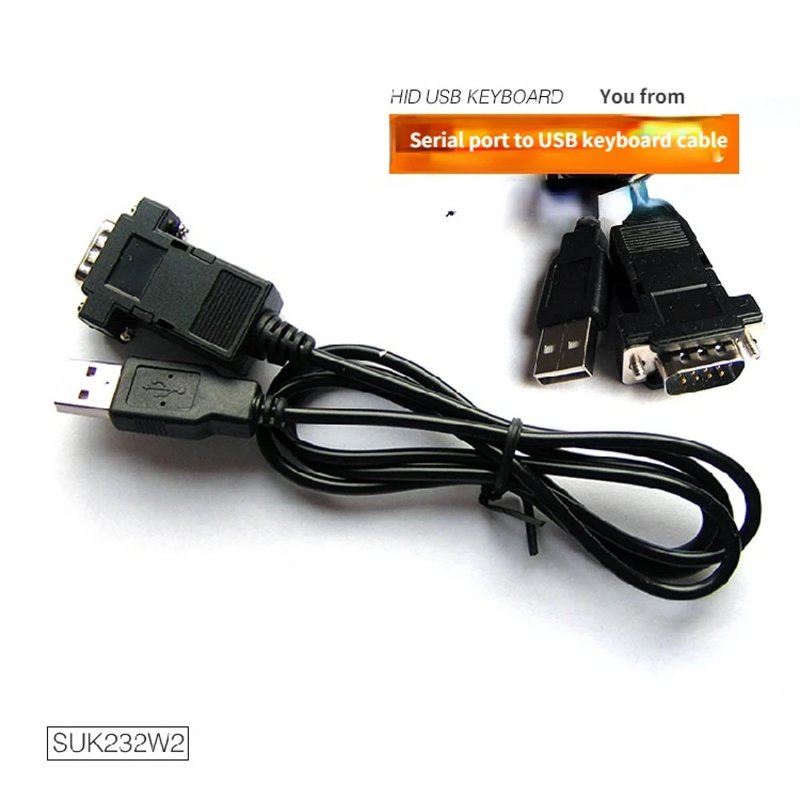 

UsenDz@ Последовательный порт RS232 к USB-кабелю протокола клавиатуры HID-устройство без привода Plug and Play CH9328