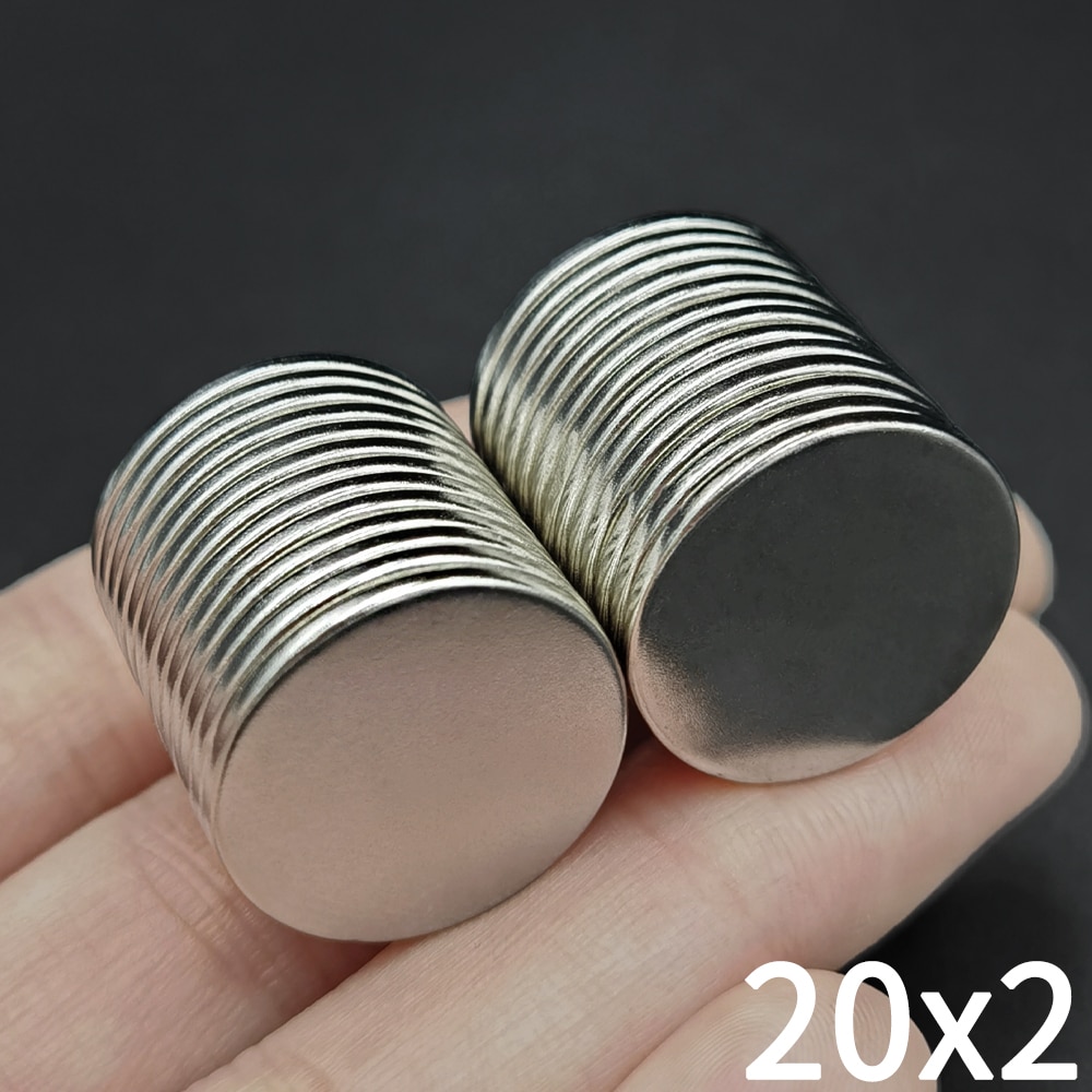 

Неодимовые магниты круглой формы 20x2 мм N35
